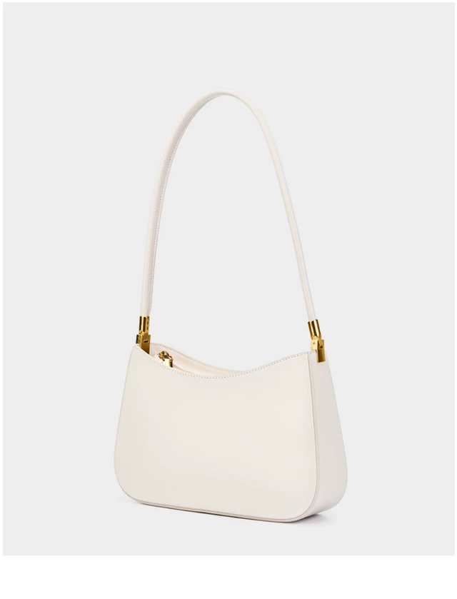 Alt view image 2 of 2 - Genuine Leather Women's Tote Bag White
