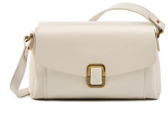 Main image of Genuine Leather Women Tote Bag White