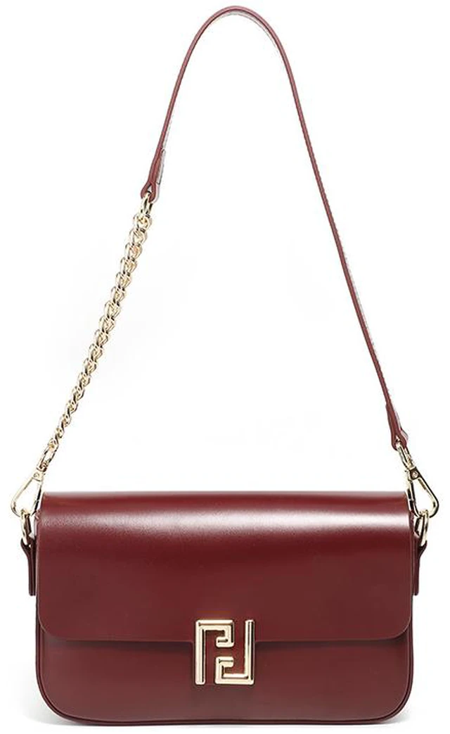 Main image of Genuine Leather Women Shoulder Bag Crossbody Handbag Red