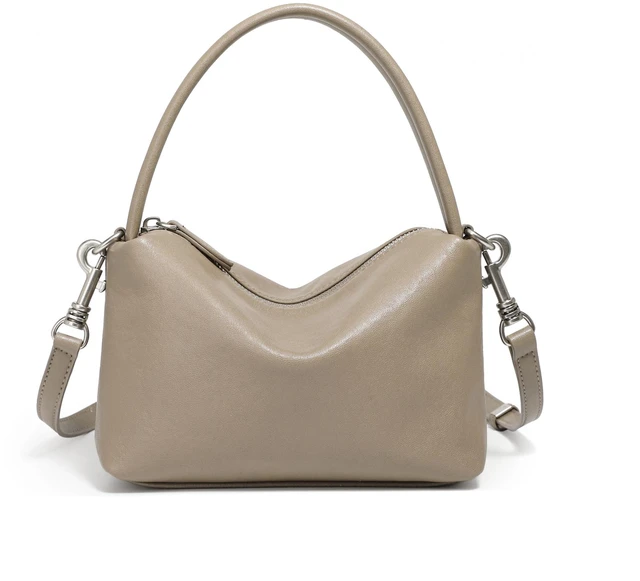 Main image of Women's Genuine Leather Tote Bag Purse Handbags Grey