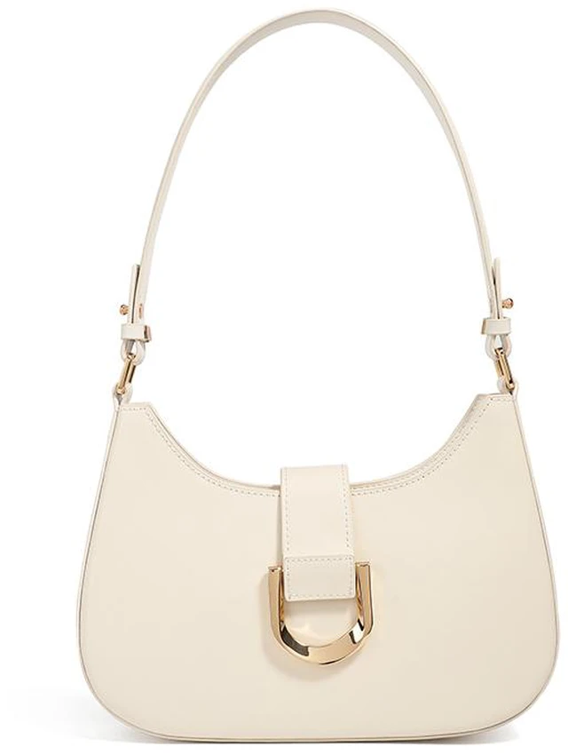 Main image of Women Genuine Leather Shoulder Bag White