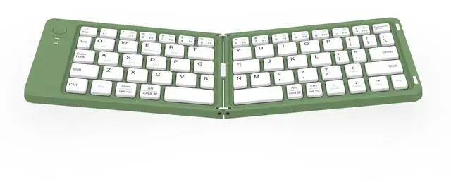 Main image of Wireless Foldable Bluetooth Keyboard Mini Portable Keyboard for Laptops, Smartphones, and Office Green