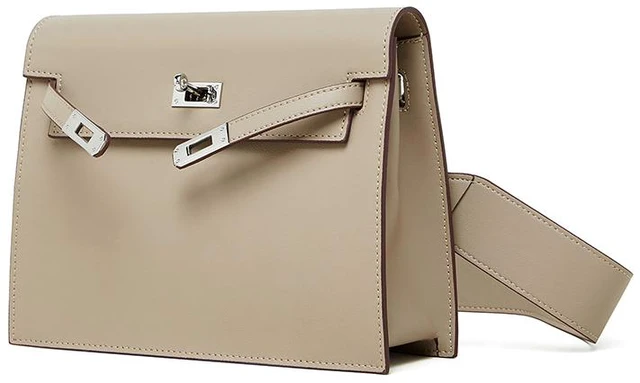 Main image of Fashion Genuine Leather Dance Bag Crossbody Bag Grey