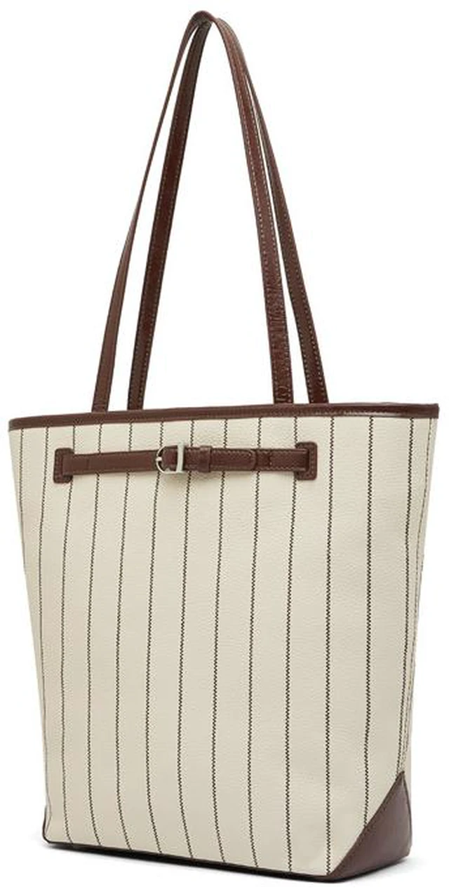Main image of Lazy Style Genuine Leather Tote Bag White