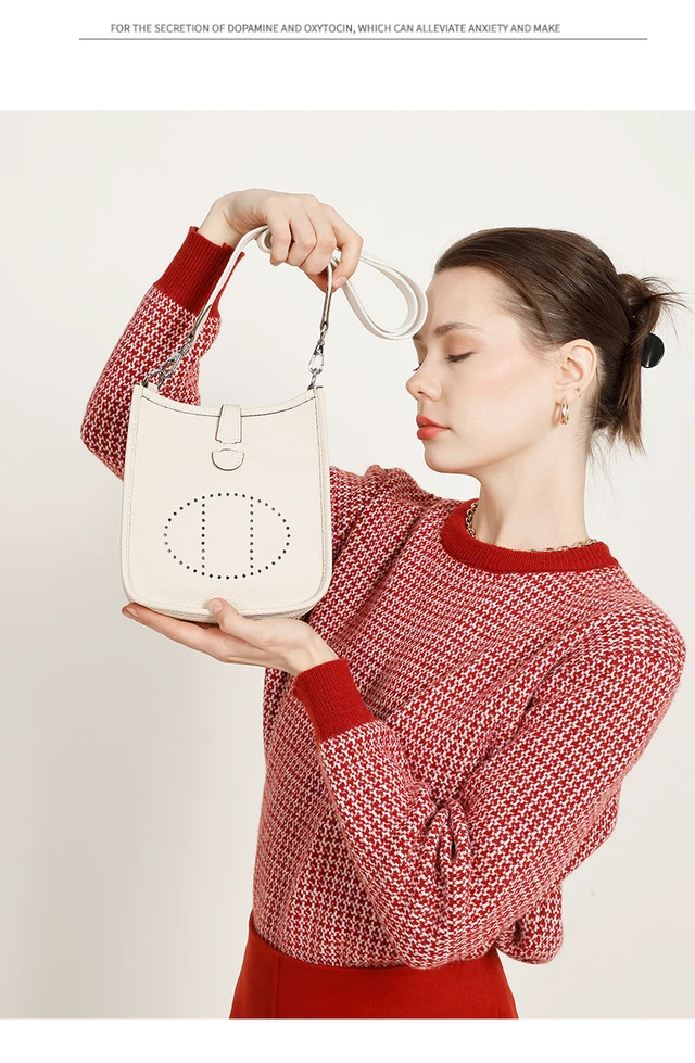 Alt view image 2 of 3 - Women Genuine Leather Purses and Handbags White