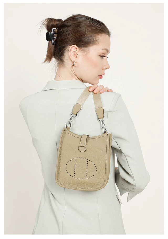 Alt view image 2 of 5 - Women Genuine Leather Purses and Handbags Grey