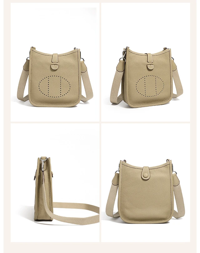 Alt view image 5 of 5 - Women Genuine Leather Purses and Handbags Grey