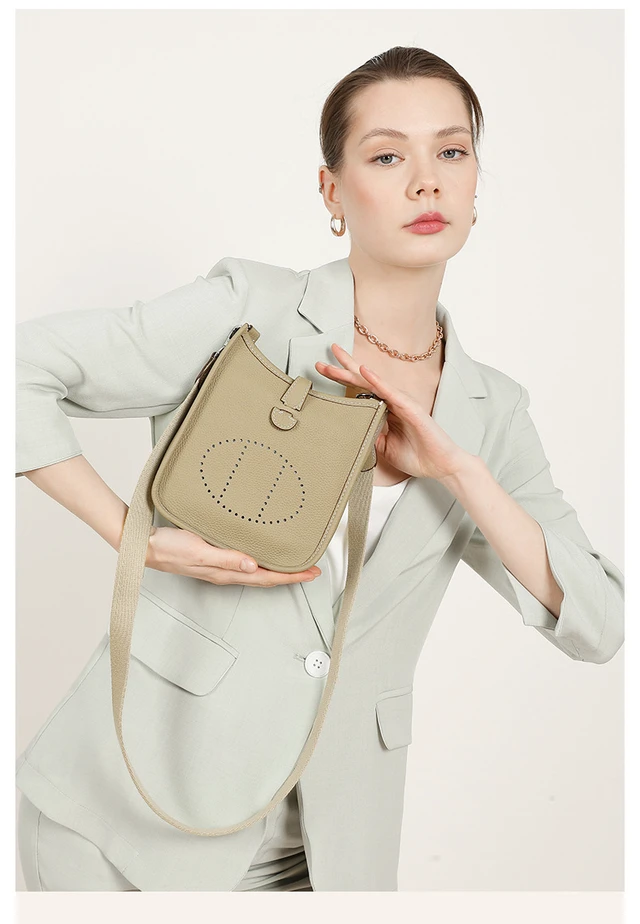 Alt view image 3 of 5 - Women Genuine Leather Purses and Handbags Grey