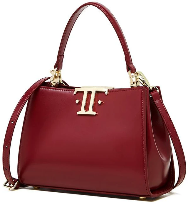 Main image of Genuine Leather Women Shoulder Purses and Handbags Red