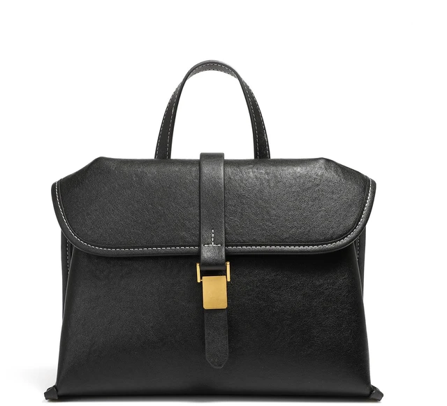 Main image of Genuine Leather Women Handbag and Purse Black