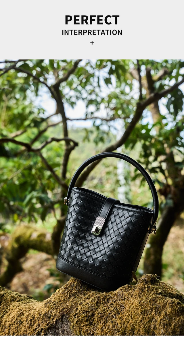 Alt view image 2 of 3 - Women's Genuine Leather Tote Shoulder Handbag Black