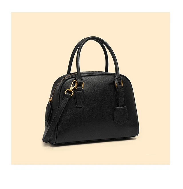 Alt view image 2 of 2 - Genuine Leather Women Handbag and Purse Black