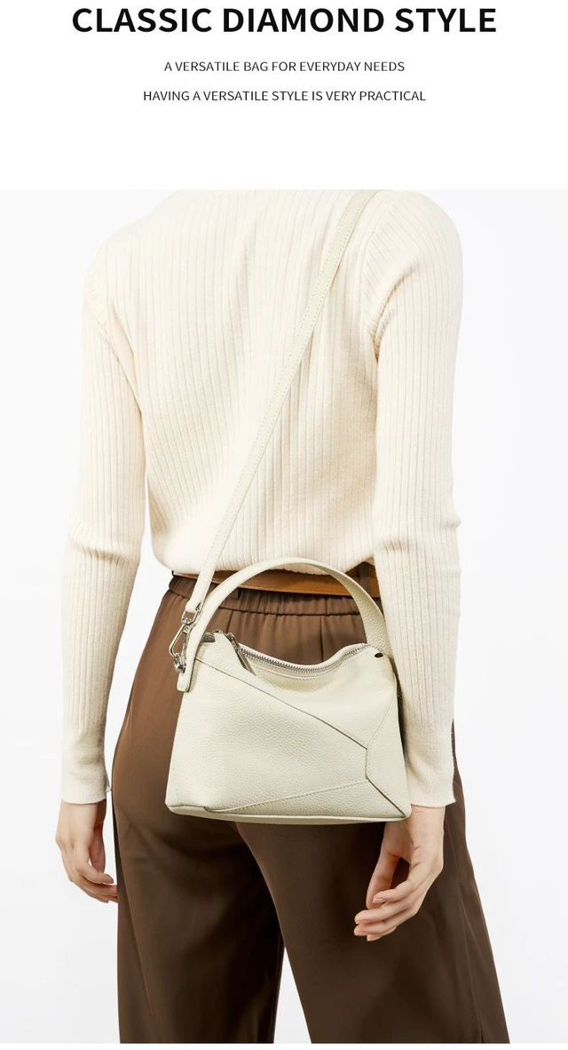 Alt view image 5 of 6 - Genuine Leather Women Purses and Handbags White