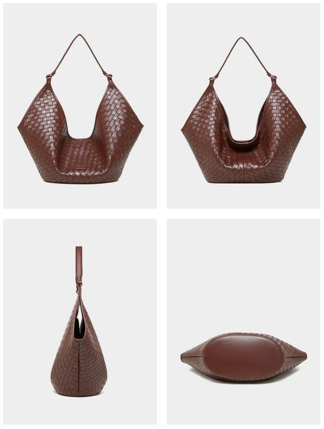 Alt view image 5 of 5 - Genuine Leather Women Handbags Purple