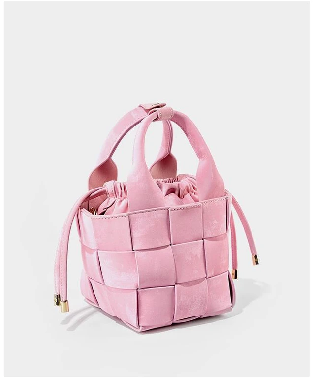 Alt view image 4 of 4 - Genuine Leather Women Shoulder Bag Vintage Crossbody Purse Handbag Pink