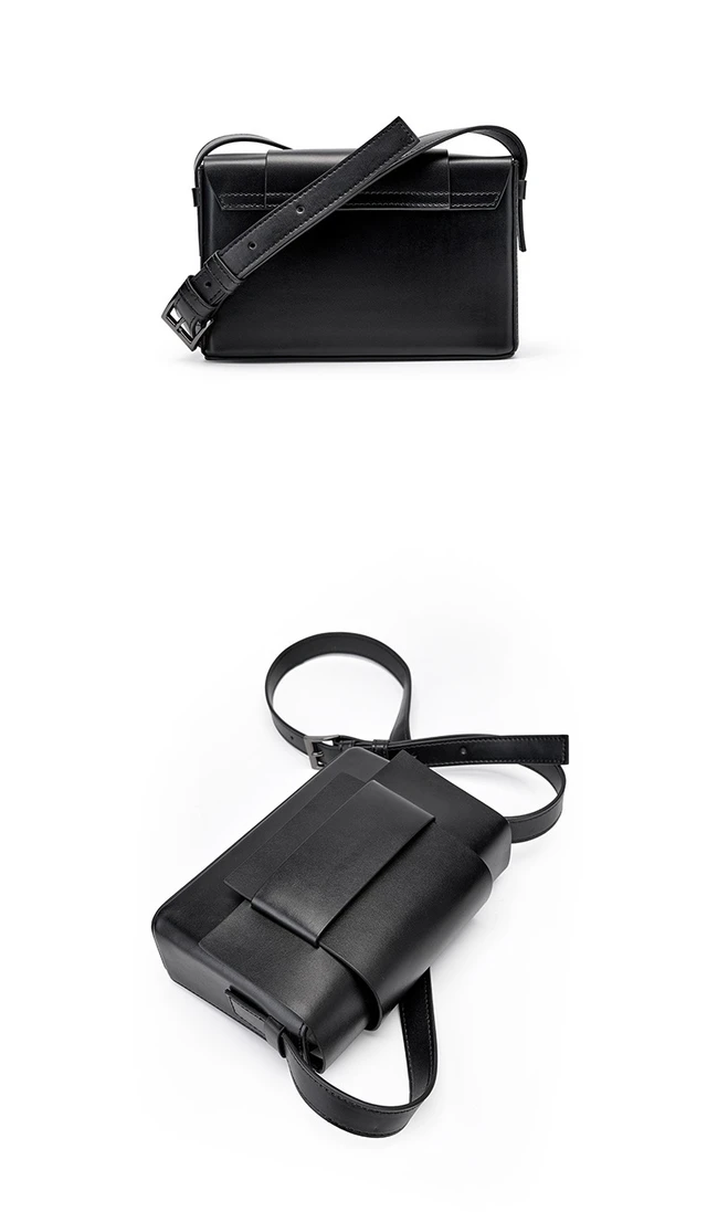 Alt view image 4 of 4 - Genuine Leather Women Handbags Purse Ladies Boho Shoulder Bag Crossbody Purses Black