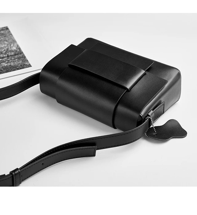 Alt view image 3 of 4 - Genuine Leather Women Handbags Purse Ladies Boho Shoulder Bag Crossbody Purses Black