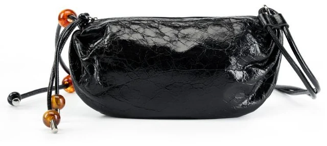 Main image of Women Genuine Leather Shoulder Bag Black