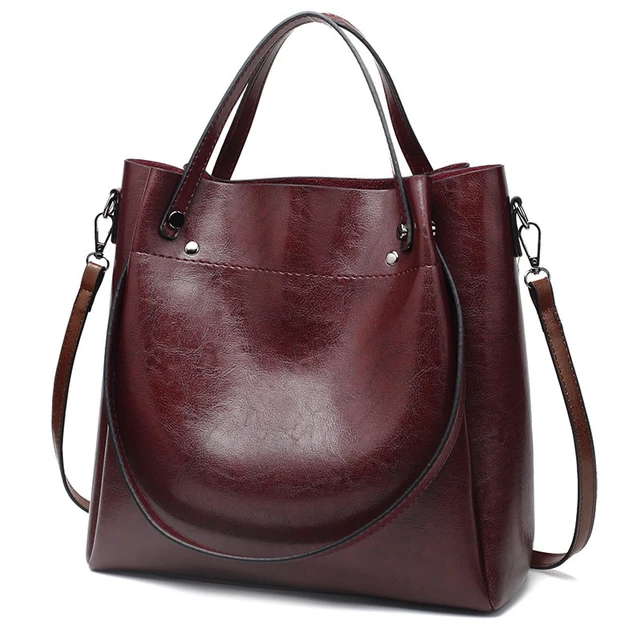 Alt view image 2 of 4 - Genuine Leather Fashion Retro Messenger Bag Women's Handbag Brown