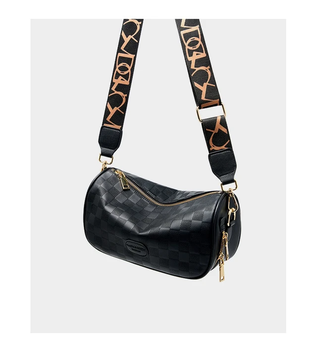 Alt view image 6 of 6 - Genuine Leather Crossbody Bag Women Shoulder Bag Black