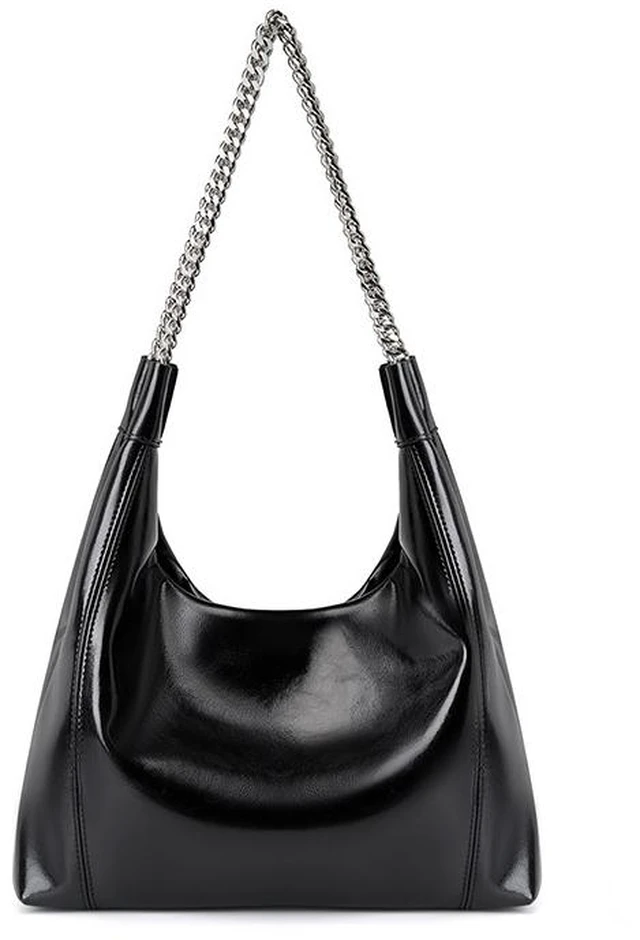 Main image of Women Genuine Leather Cute Tote Handbags Crossbody Bag Black