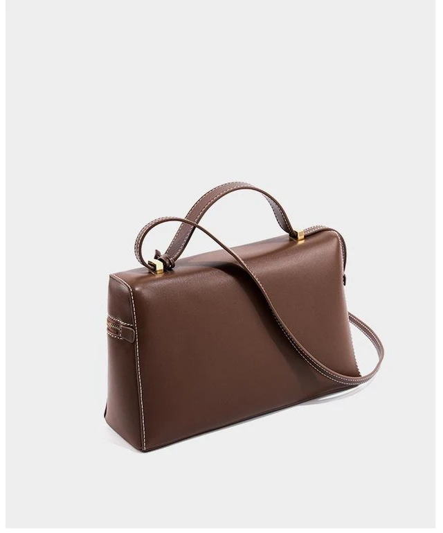 Alt view image 3 of 6 - Genuine Leather Womens Evening Handbag Stylish Shoulder Bag Purse for Christmas Wedding Party Brown