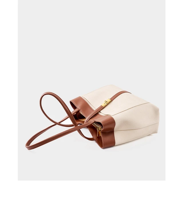 Alt view image 4 of 4 - Genuine Leather Women Tote Bags Brown