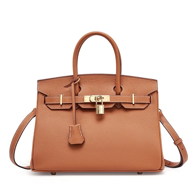Main image of Genuine Leather Womens Crossbody Handbags and Purses Brown