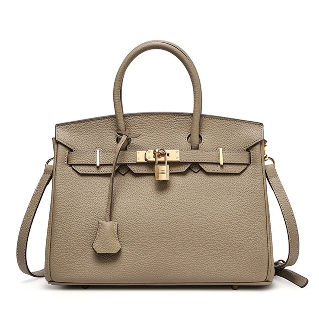 Main image of Genuine Leather Womens Crossbody Handbags and Purses Grey
