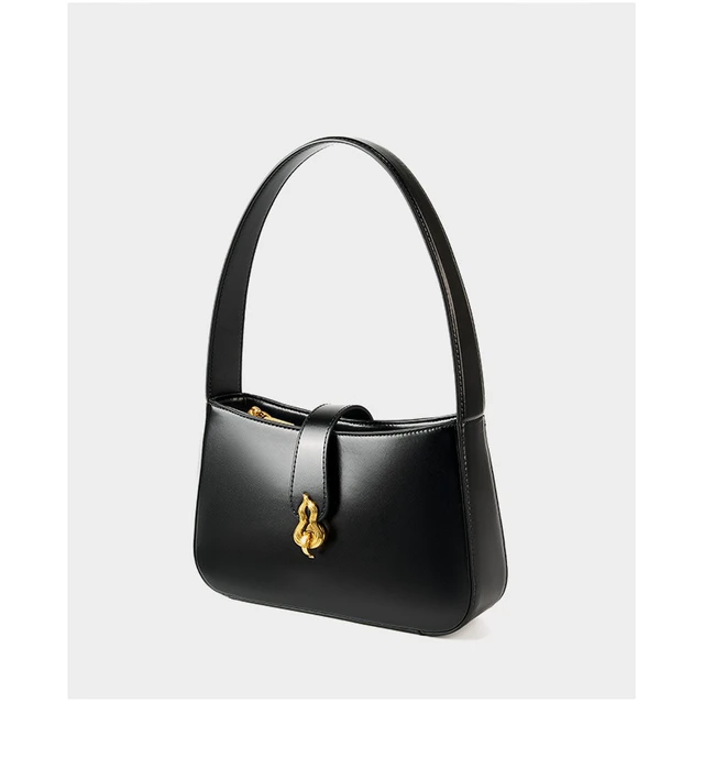 Alt view image 2 of 3 - Genuine Leather Women Tote Top Handle Purse Shoulder Satchel Bags Black