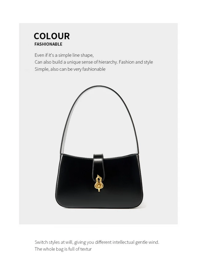 Alt view image 3 of 3 - Genuine Leather Women Tote Top Handle Purse Shoulder Satchel Bags Black