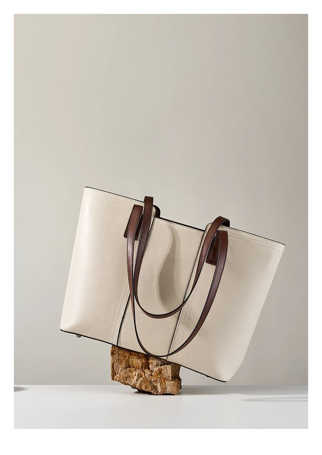 Alt view image 4 of 5 - Genuine Leather Women Crossbody Handbag White