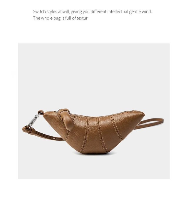 Alt view image 3 of 3 - Genuine Leather Shoulder Bag for Women Purses and Handbags Brown