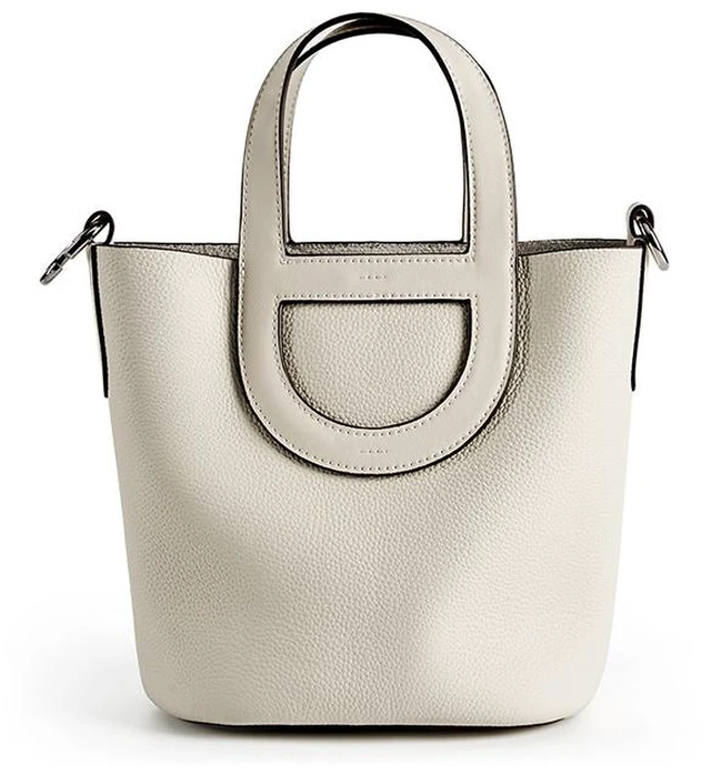 Main image of Genuine Leather Women Handbags Tote Purse Shoulder Bag White
