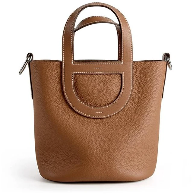 Main image of Genuine Leather Women Handbags Tote Purse Shoulder Bag Brown