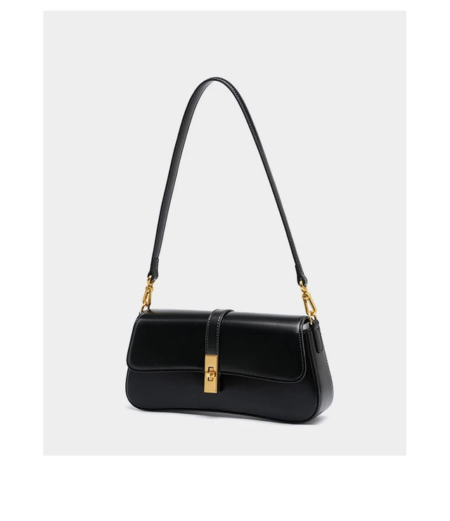 Alt view image 2 of 3 - Genuine Leather Satchel Handbag for Women Vintage Handmade Shoulder Bag Black