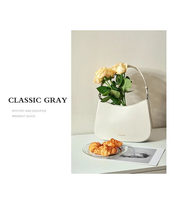 Alt view image 3 of 4 - Real Leather Crossbody Handbags Purses Sling Crossover Shoulder Bag White