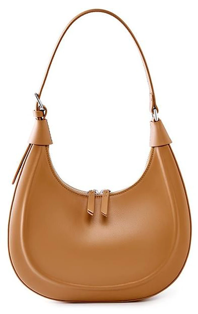 Main image of Genuine Leather Women Tote Bag Soft Handbags Vintage Shoulder Purses Brown