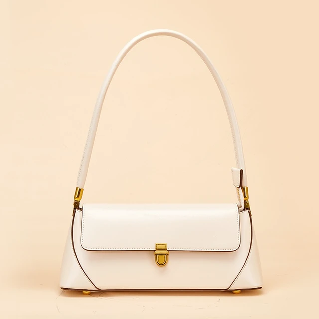 Main image of Genuine Leather Women Tote Bag Handbags White