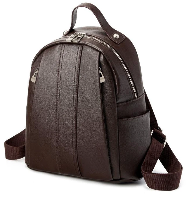 Main image of Women Genuine Leather Backpack Brown