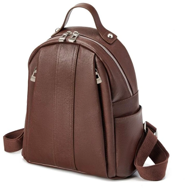 Main image of Women Genuine Leather Backpack Brown