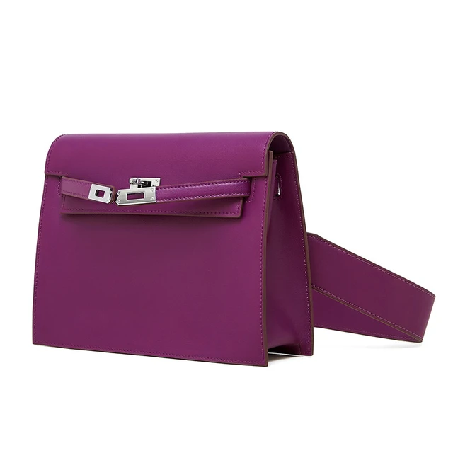 Main image of Fashion Genuine Leather Dance Bag Crossbody Bag Purple