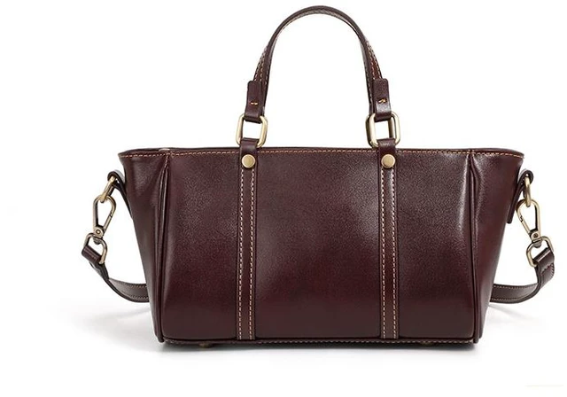 Main image of Genuine Leather Women Purses and Ladies Handbags Wine