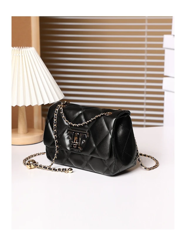Alt view image 3 of 5 - New Buckle Genuine Leather Shoulder Crossbody Bag