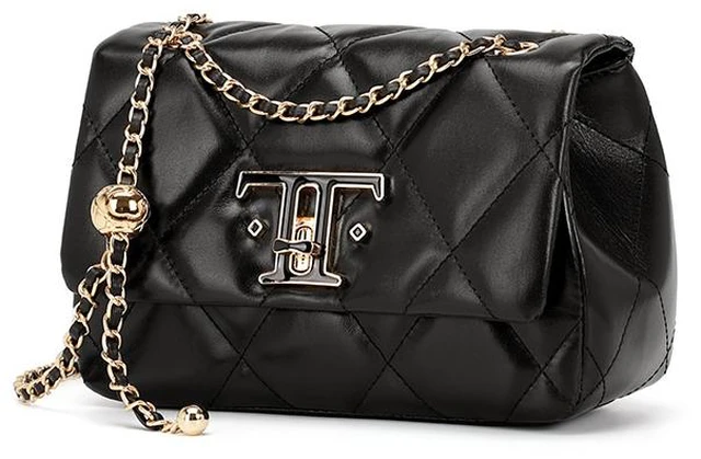 Main image of New Buckle Genuine Leather Shoulder Crossbody Bag