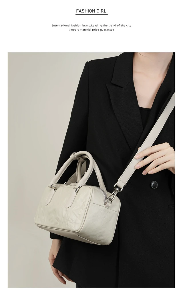 Alt view image 2 of 5 - Genuine Leather Purses and Handbags White