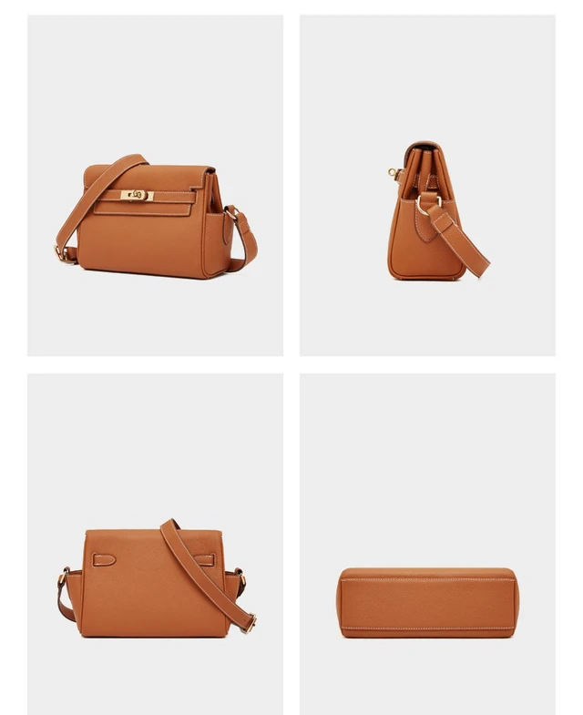 Alt view image 5 of 5 - Genuine Leather Women Crossbody Bags Shoulder Handbags Brown