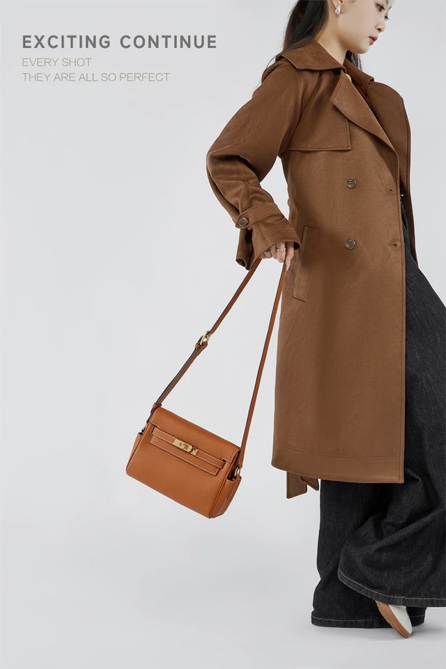 Alt view image 2 of 5 - Genuine Leather Women Crossbody Bags Shoulder Handbags Brown