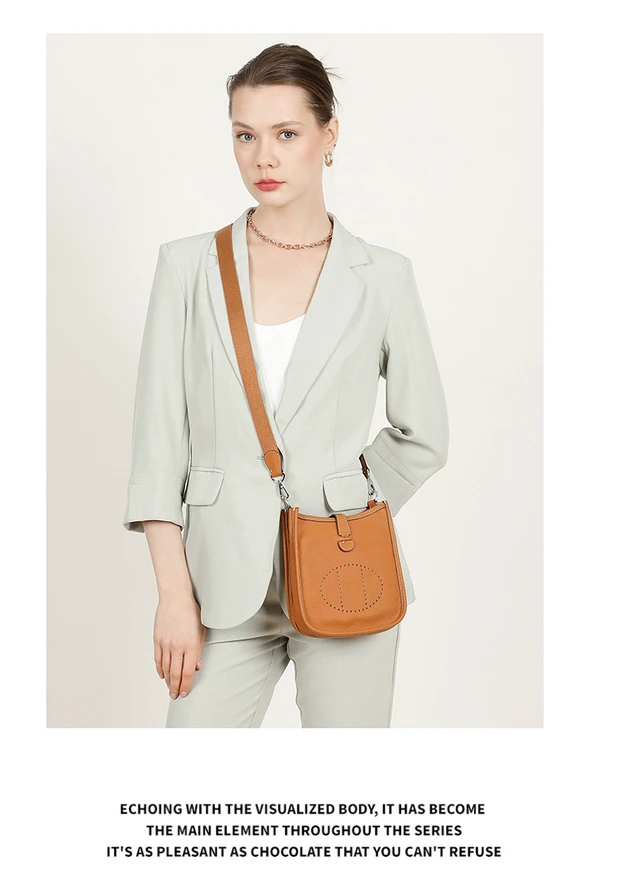 Alt view image 2 of 3 - Women Genuine Leather Purses and Handbags Brown