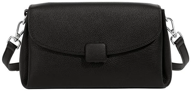 Main image of Genuine Leather Women Large Casual Handbag Black